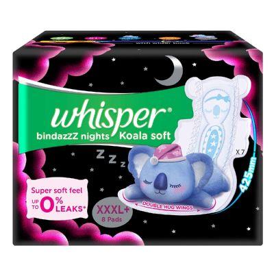 Whisper Ultra Night XXXl Plus Wings, 8Pcs