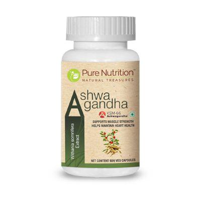 Pure Nutrition Ashwagandha KSM-66, 60Cap
