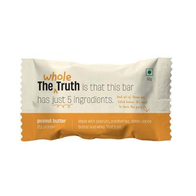 The Whole Truth Protien Bars Peanut Choco Fudge, 52Gm