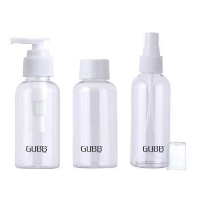 Gubb Travel Bottle Kit For Toiletries Leak Proof Set Of 3