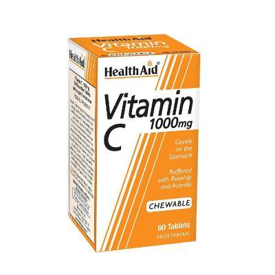 Health Aid Vitamin C 1000mg chewable Tablet, 60tabs
