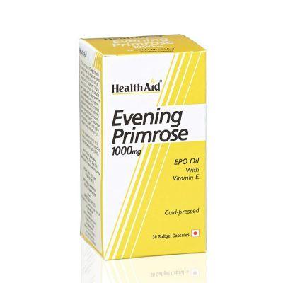Health Aid Evening Primrose Oil 1000mg With Vitamin E capsule, 30caps