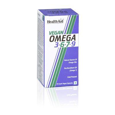 Health Aid Vegan Omega 3-6-7-9 Caplet, 30caps