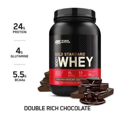 ON Gold Standard 100% Whey Protein Powder, 2lbs (Double Rich Chocolate)