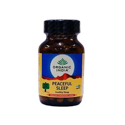 Organic India Peaceful Sleep capsule Bottles, 60caps