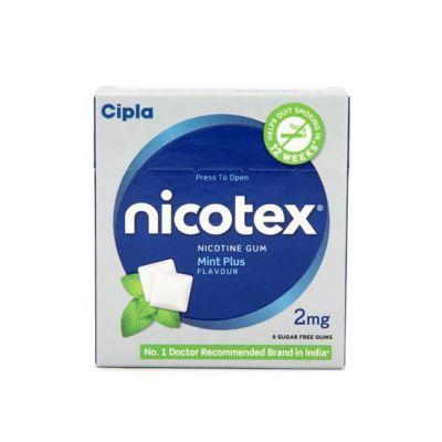 Nicotex 2mg Gum Mint Plus Flavour, 9tabs