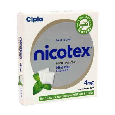 Nicotex 4mg Classic Fresh Mint Gum, 9tabs