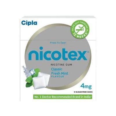 Nicotex 4mg Gum Mint Plus Flavour, 9tabs