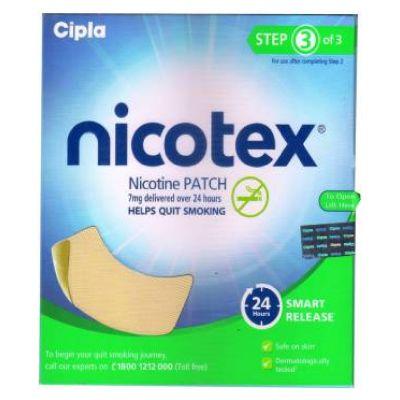 Nicotex Nicotine Patch 7mg (Step-3), 7Pieces