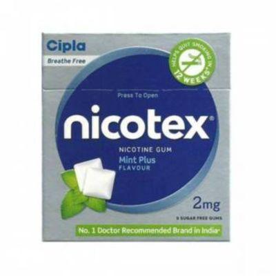 Nicotex Sugar Free 2mg Mint Plus Gum, 25tabs