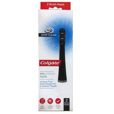 Colgate 150 Pro Charcoal Clinical Refill Toothbrush, 2pcs