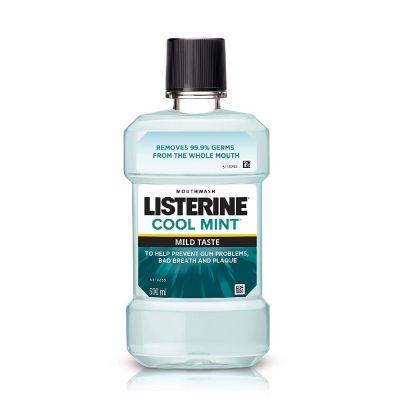 Listerine Cool Mint Mild Taste Mouthwash Removes 99.9% Germs, 500ml