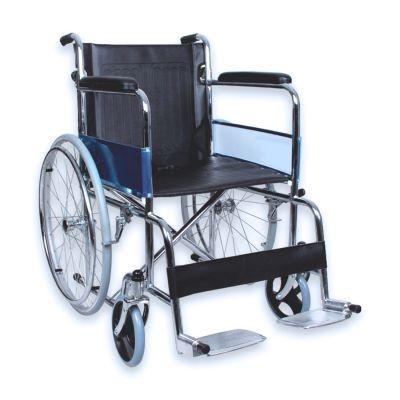 Easycare Standard Steel Wheel Chair With Frame Color Chrome (Capacity 100kg)