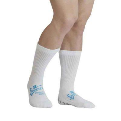 Flamingo Diabetic Anti Skid Socks (White)