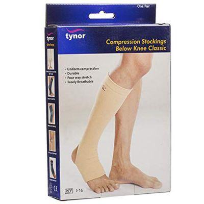 Tynor Compression Stocking Below Knee Classic Pair (X-Large)