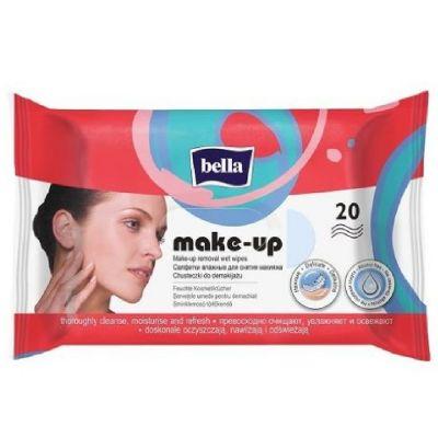 Bella Make-Up Removal Wet Wipes, 20pieces