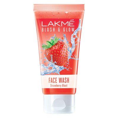 Lakme Blush & Glow Strawberry Freshness Gel Face Wash, 100gm
