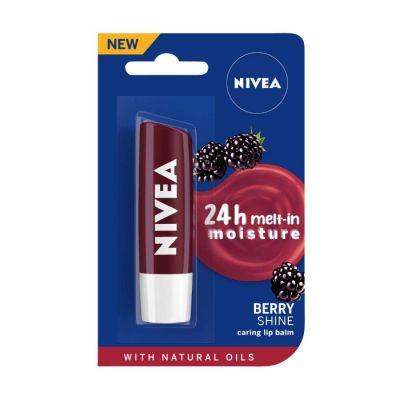 Nivea Black Berry Shine Lip Balm, 4.8gm