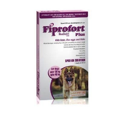 Fiprofort Plus Spot On Solution For Large Dogs 20 kgs to 40 kgs, 2.68ml