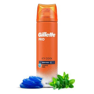Gillette Pro Icy Cool Menthol Shaving Gel, 195gm