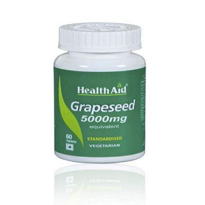 Health Aid Grapeseed Extract 5000mg Equivalent Tablet, 60tabs