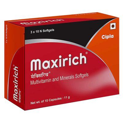 Maxirich Multivitamin & Minerals Softgel, 10caps