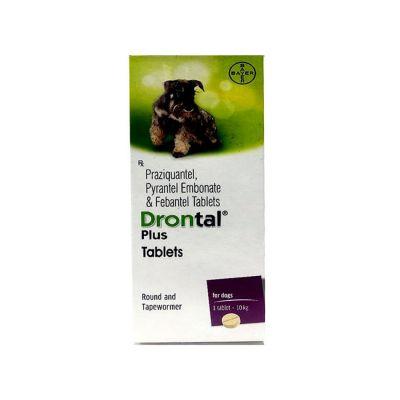 Drontal Plus Pet Dewormer, 10tablets