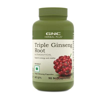 GNC Herbal Plus Triple Ginseng, 90caps