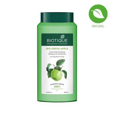 Biotique Bio Green Apple Fresh Daily Purifying Shampoo And Conditioner, 340ml