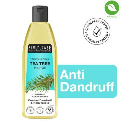 Soulflower Tea Tree Scalp And Anti Dandruff Oil, 120ml