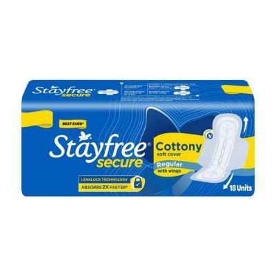 Stayfree Secure Cottony Soft Regular, 18pcs