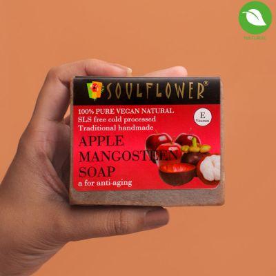 Soulflower Apple Mangosteen A For Anti-Aging Soap, 150gm