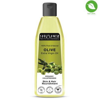 Soulflower Cold Pressed Olive Carrier Oil, 120ml