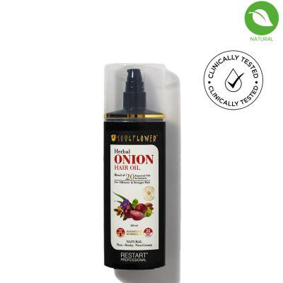 Soulflower Onion Herbal Hair Oil, 220ml