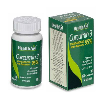 HealthAid Curcumin 3, 30caps