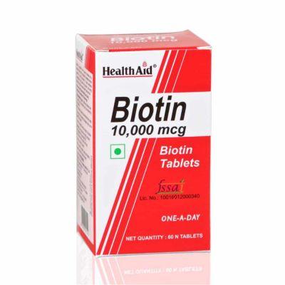 HealthAid Biotin 10000mcg, 60tabs