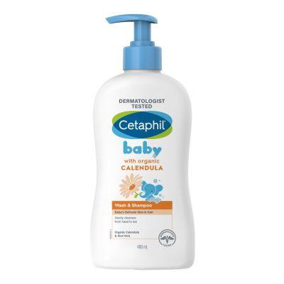 Cetaphil Baby Wash & Shampoo (Organic-Calendula), 400ml