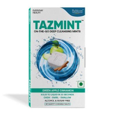 Tazmint Green Apple Cinnamon Mouth Washing Tablets, 8pcs