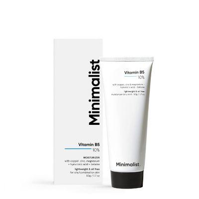 Minimalist 10% Vitamin B5 Oil Free Moisturizer for Oily skin, 50g