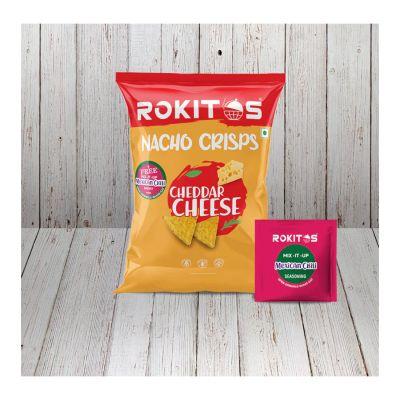 Rokitos Nacho Crisps Cheddar Cheese, 60gm
