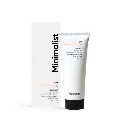 Minimalist SPF 60 PA ++++ Face Sunscreen, 50g