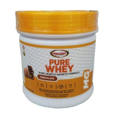 MuscleGrade Pure Whey Chocolate Powder, 500gm