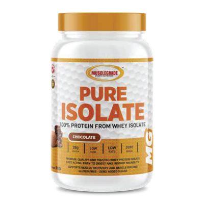 MuscleGrade Pure Isolate Chocolate Powder, 1kg