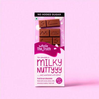 The Whole Truth Foods Milk Nutty Chocolate, 50gm 