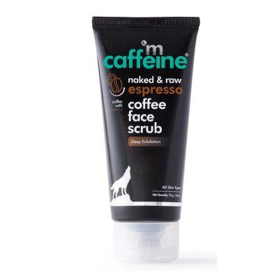 mCaffeine Naked & Raw Espresso Coffee Face Scrub, 75gm