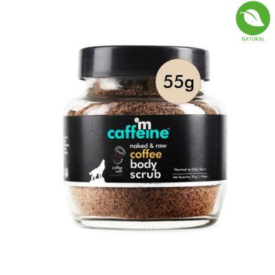 mCaffeine Naked & Raw Coffee Body Scrub, 55gm