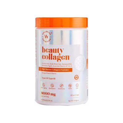 Wellbeing Nutrition Beauty Collagen (Mango peach), 250gm