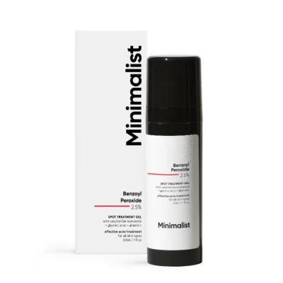 Minimalist Rx Spot Treatment Gel with 2.5% Benzoyl Peroxide, 30ml