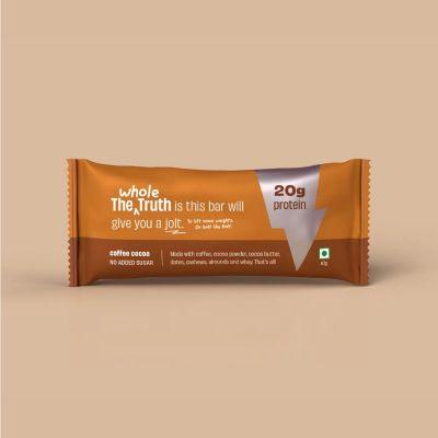 The Whole Truth Coffee Cocoa Protein Bar, 67gm