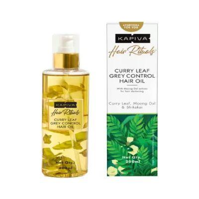 Kapiva Curry Leaf Grey Control Hair Oil, 200ml